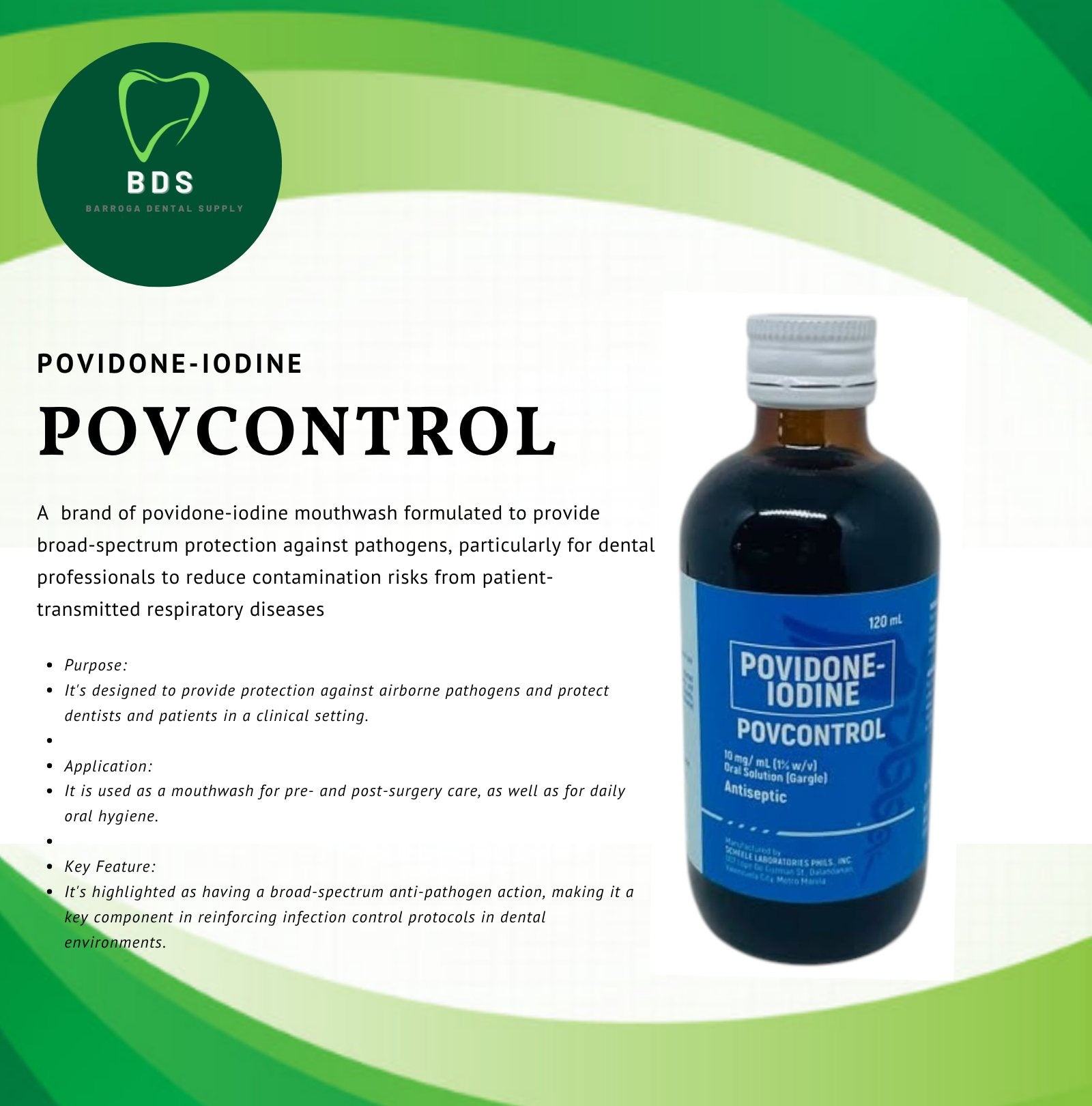 POVIDONE-IODINE (PovControl) 120ml POVIDONE-IODINE (PovControl) 120ml